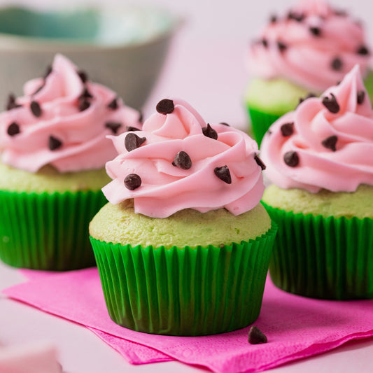Watermelon Cupcakes with Watermelon Extract