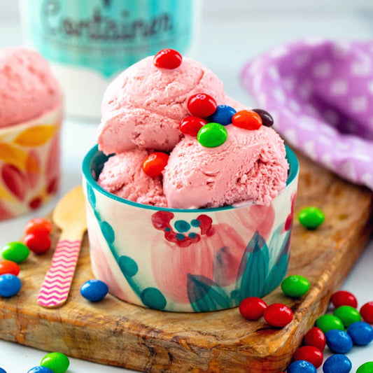No-Churn Skittles Ice Cream: Taste the Rainbow Frozen Treat