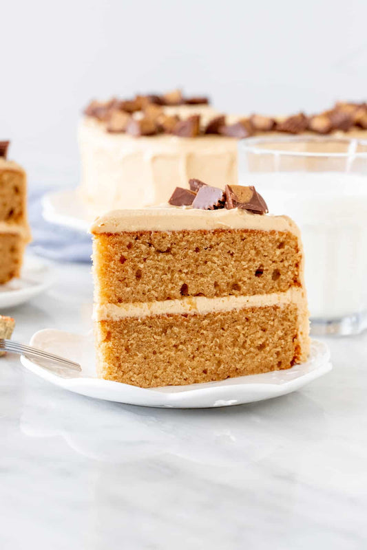 The Best Peanut Butter Layer Cake – Ultra Moist & Peanut-Flavor Packed