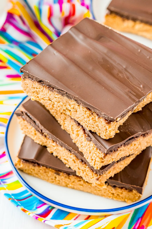 Best No-Bake Chocolate-Topped Peanut Butter Bars