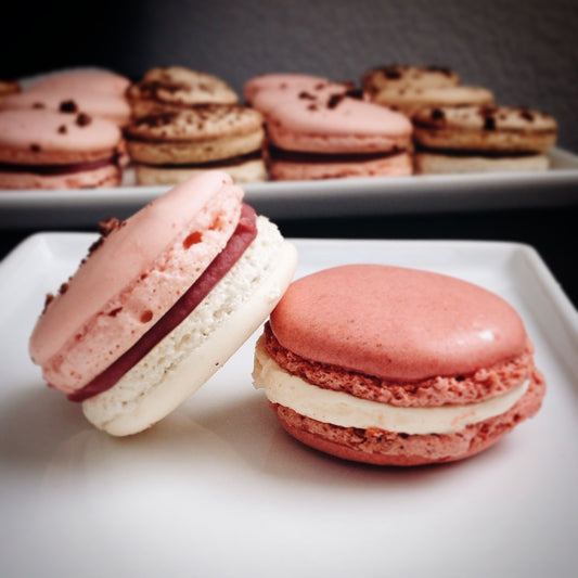 Floral Lychee-Extract Buttercream Macarons