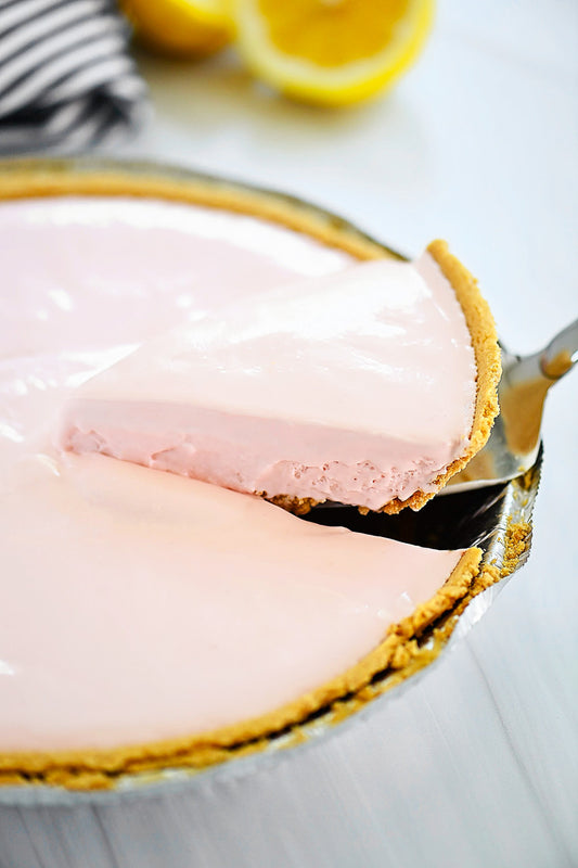 Frozen Pink Lemonade Cream Pie
