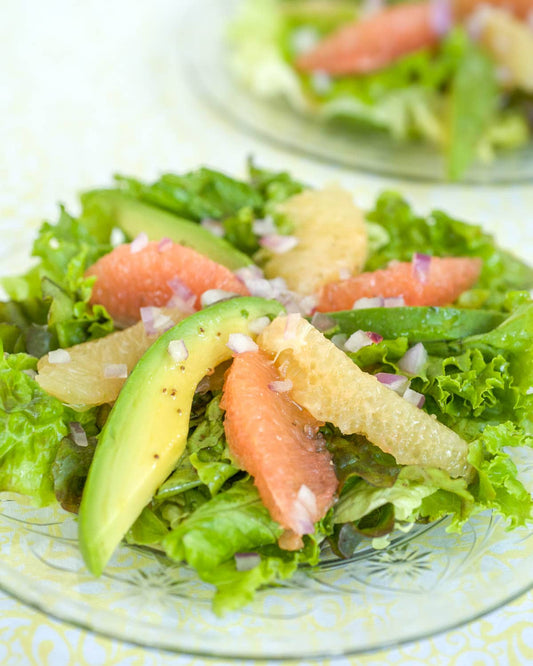 Citrus‑Kissed Avocado Grapefruit Salad with Creamy Onion Dressing