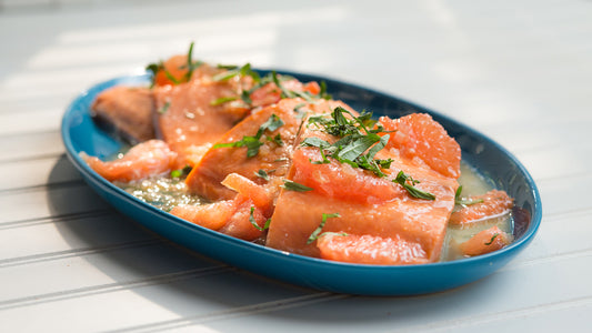 Roasted Salmon with Shallot-Grapefruit Sauce – Citrus-Infused Healthy Dinner