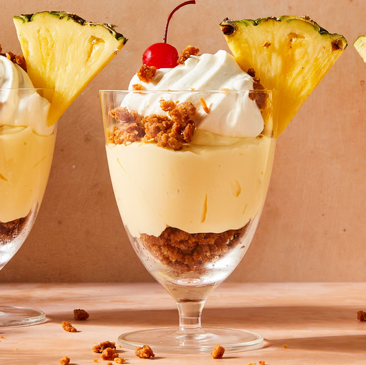 Ultra-Easy Piña Colada Mousse Cups — Creamy Tropical Dessert, No-Bake