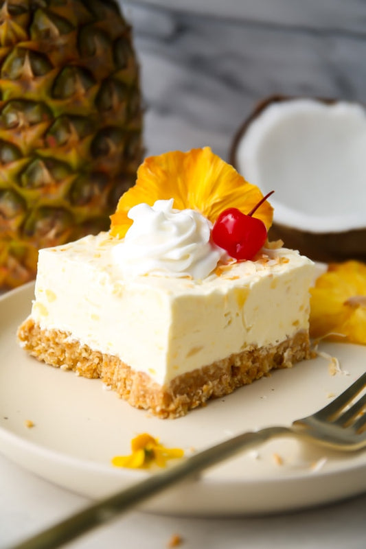 Tropical Piña Colada Cheesecake – Creamy Rum & Coconut No-Bake Delight
