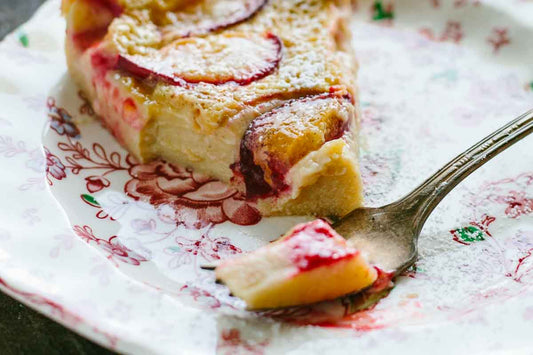 Easy Brown Sugar Plum Clafoutis – Custardy Plum Dessert with Warm Spice