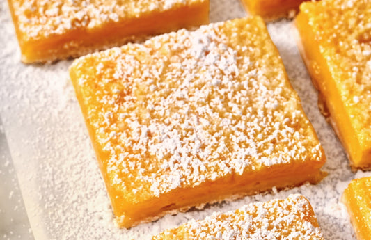 Silky Tangerine Curd Bars with Browned Butter Shortbread Crust – Vibrant Citrus Dessert
