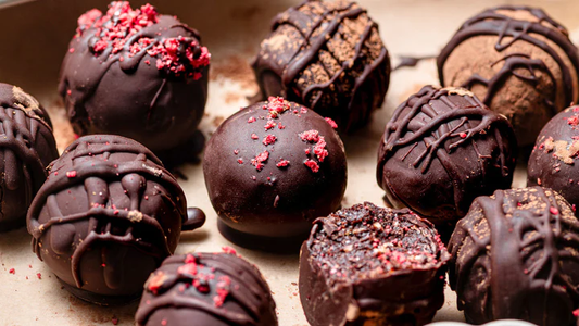 Cherry Chocolate Truffles with Oil Soluble Flavor