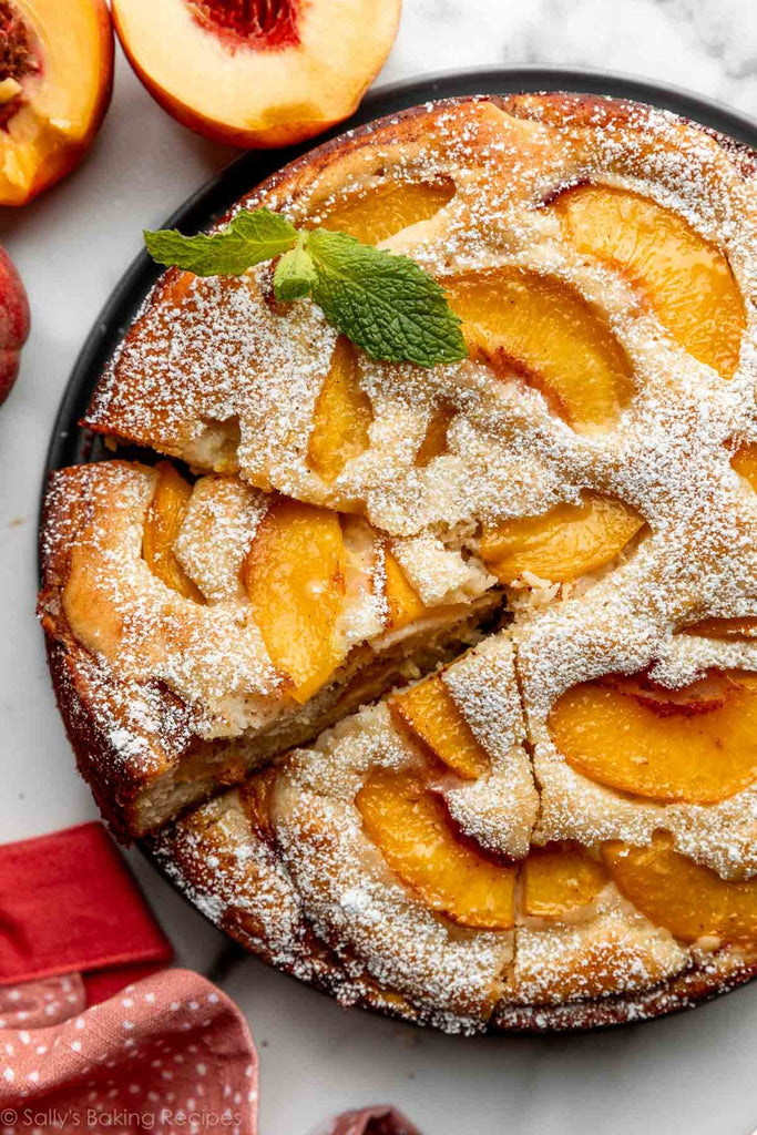 Moist Peach Layer Cake with Oil-Soluble Peach Extract — Summer Peach Cake Recipe