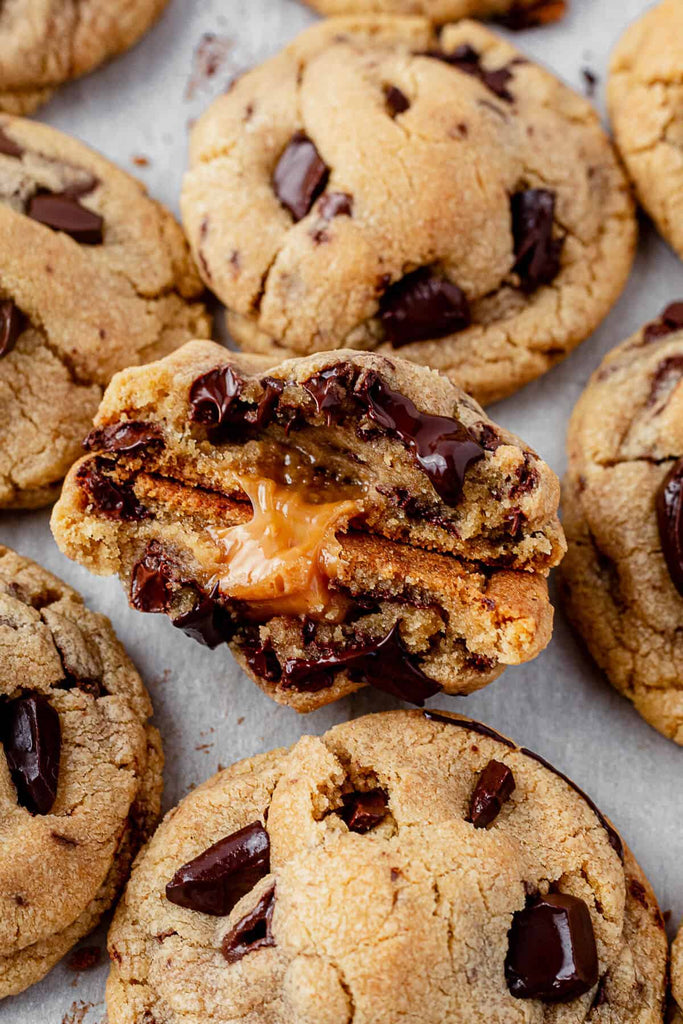 Caramel Swirl Brown Butter Cookies — With Natural Brown Tint