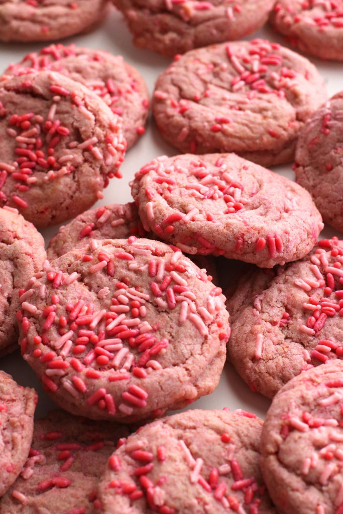 Pink Dragonfruit Chewy Sugar Cookies — Natural Pink Food Color (Water-Soluble Extract)