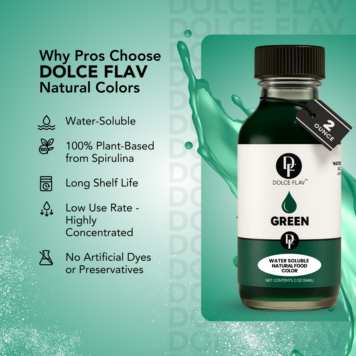 Natural Green Food Color - Water Soluble