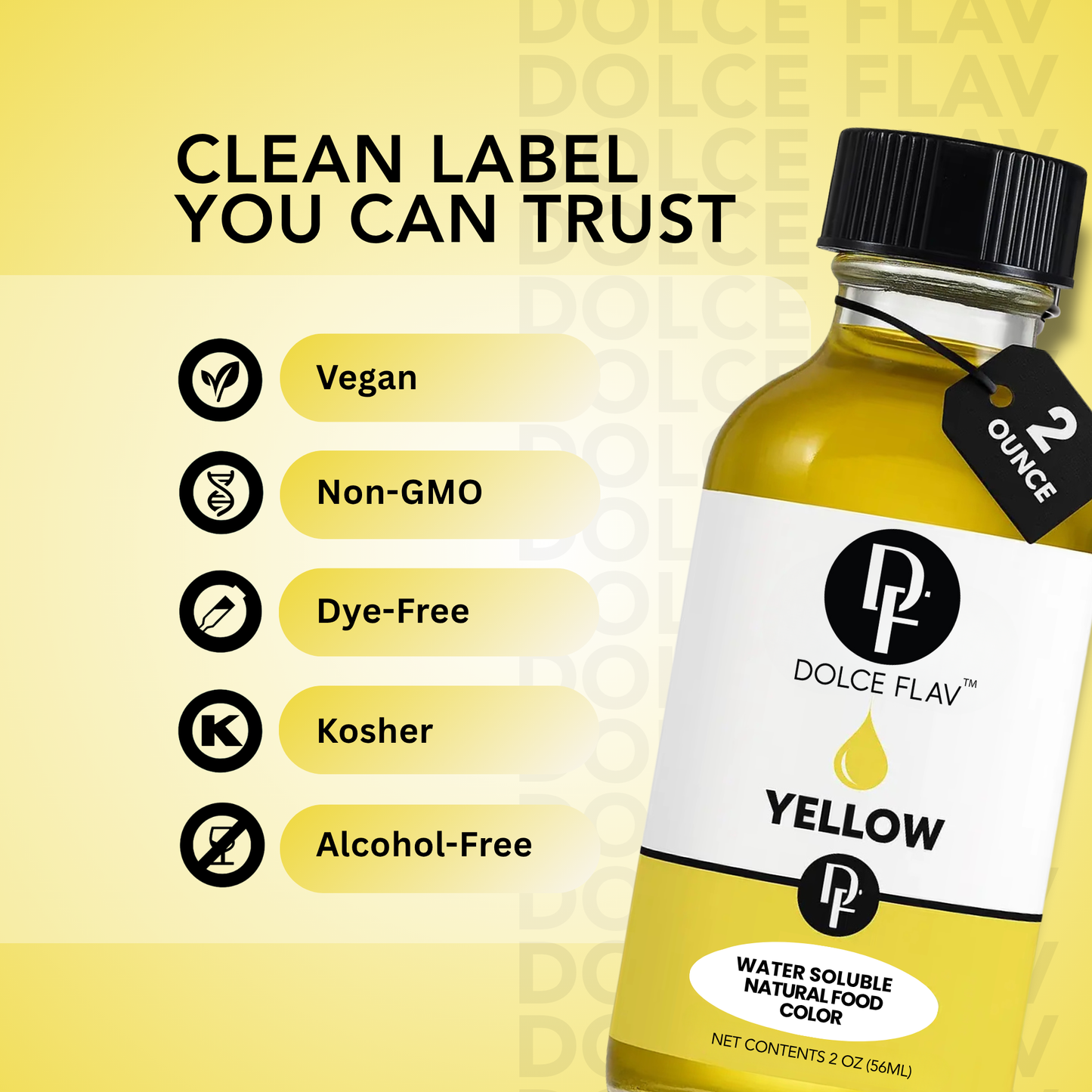 Natural Yellow Food Color - Water Soluble