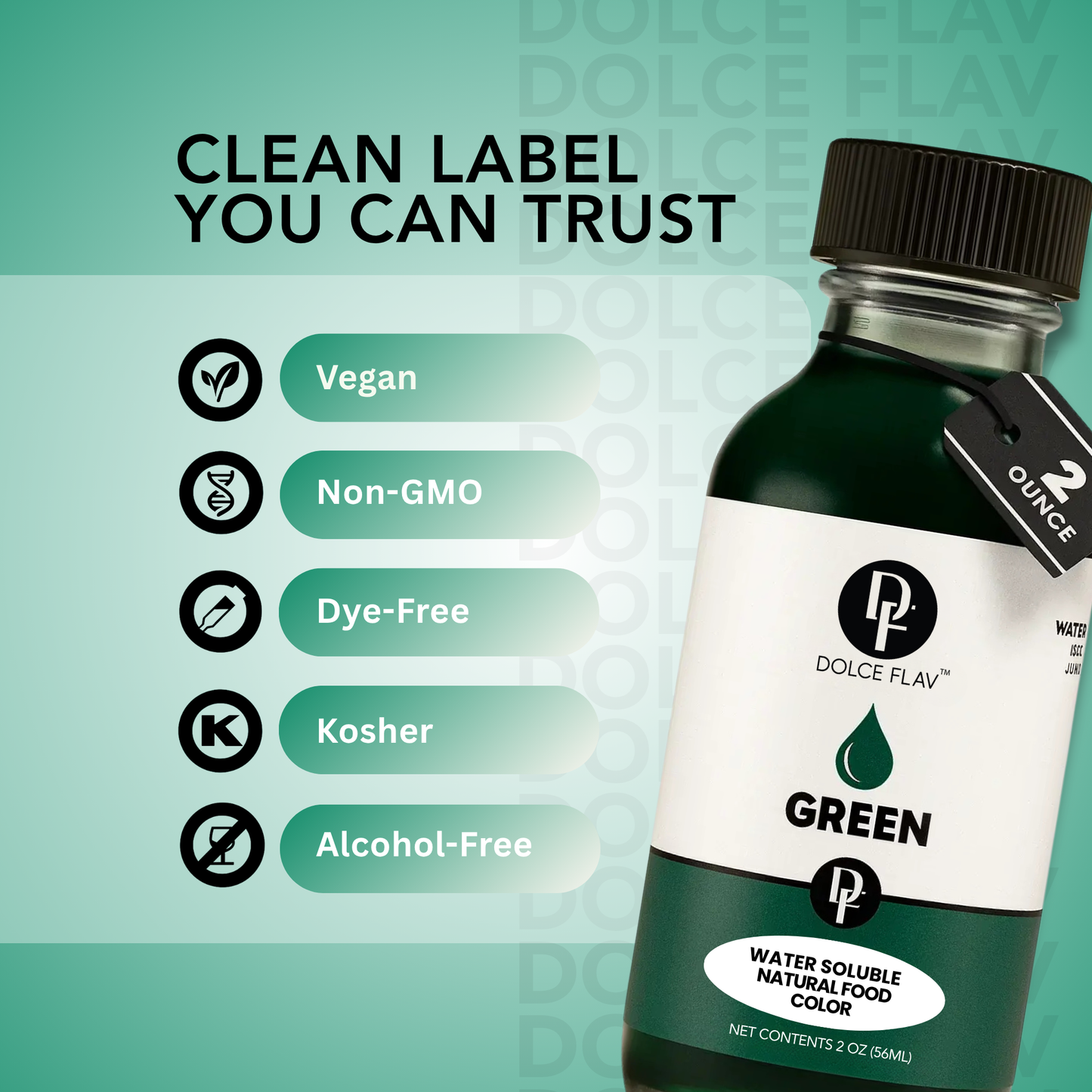 Natural Green Food Color - Water Soluble