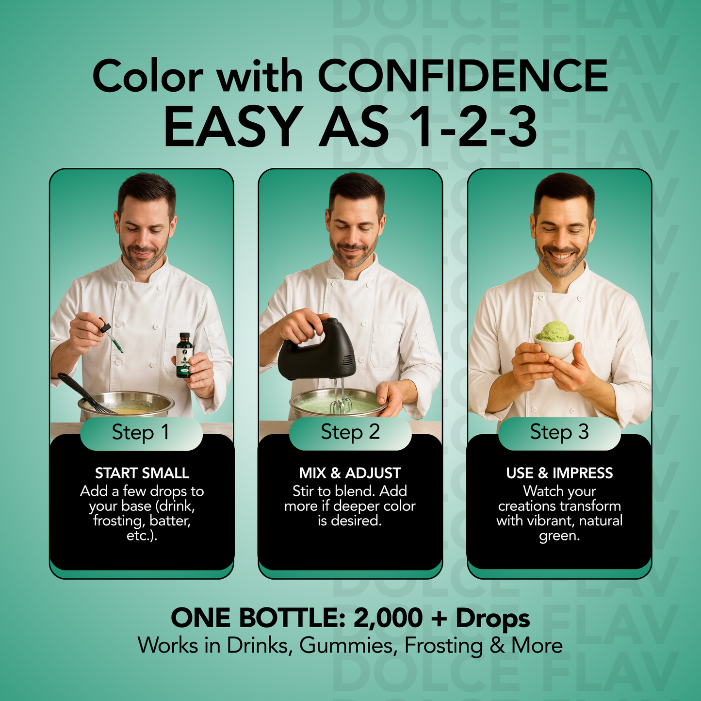 Natural Green Food Color - Water Soluble
