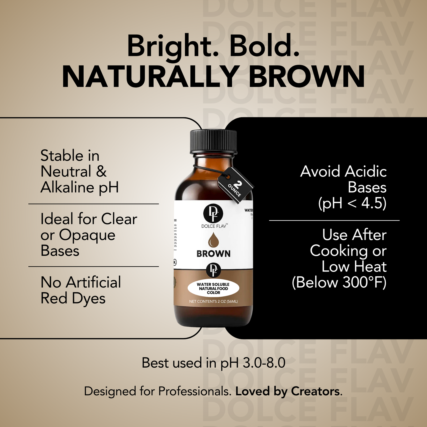 Natural Brown Food Color - Water Soluble