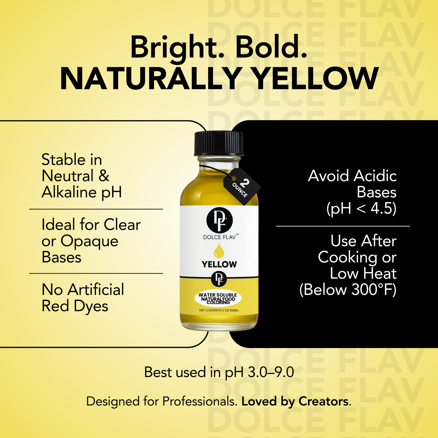 Natural Yellow Food Color - Water Soluble