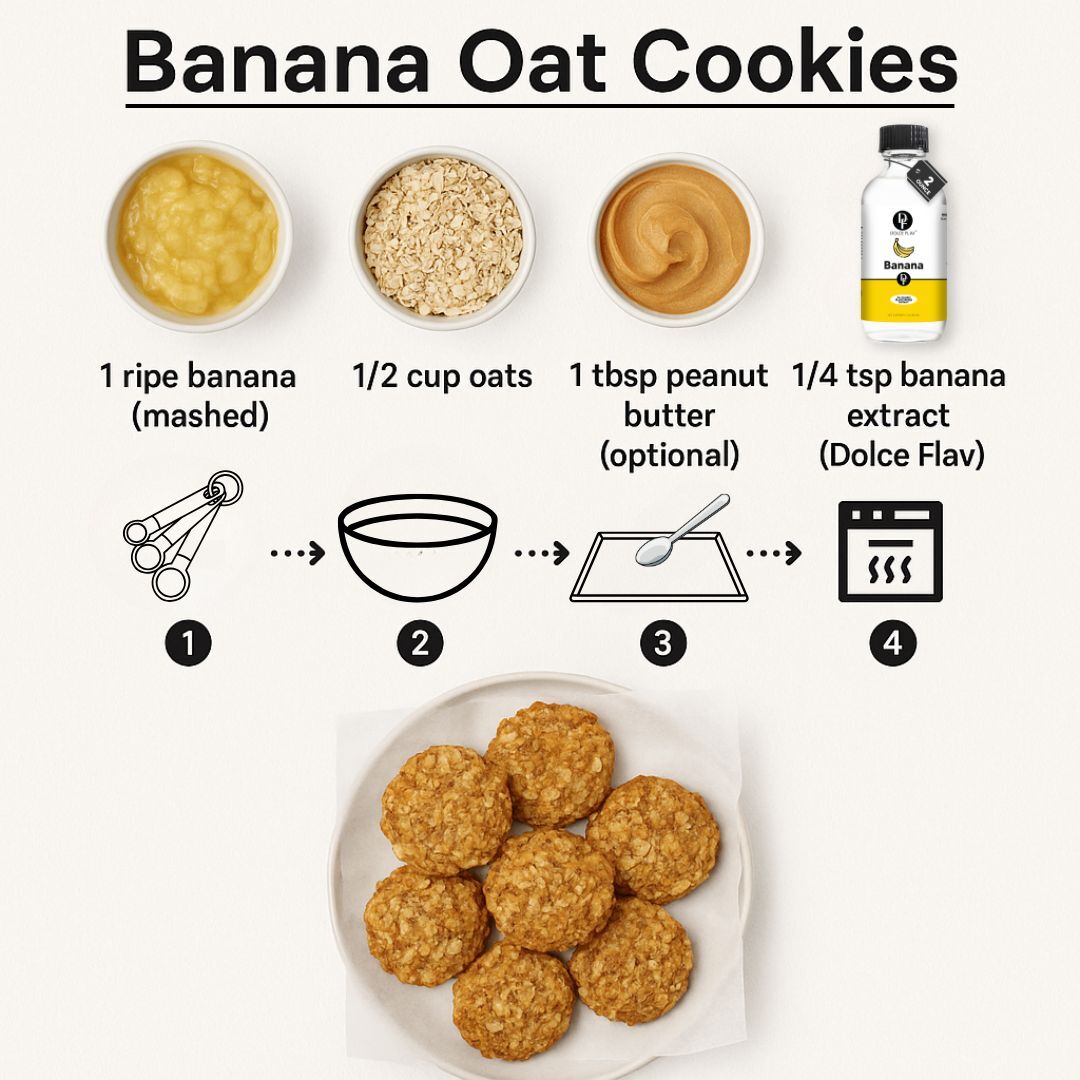 banana oat cookies