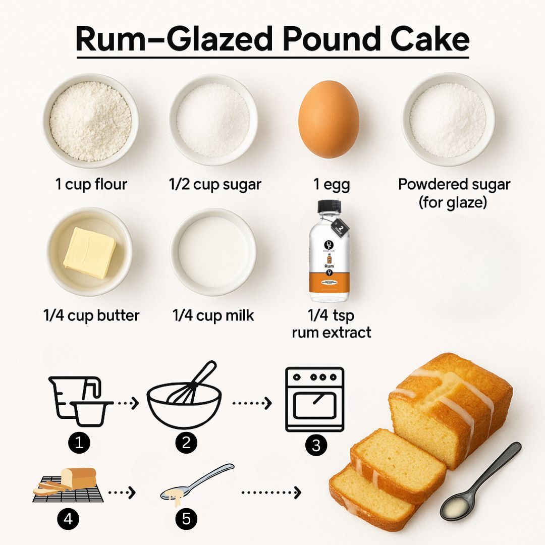 Rum Glazed Pound Cake