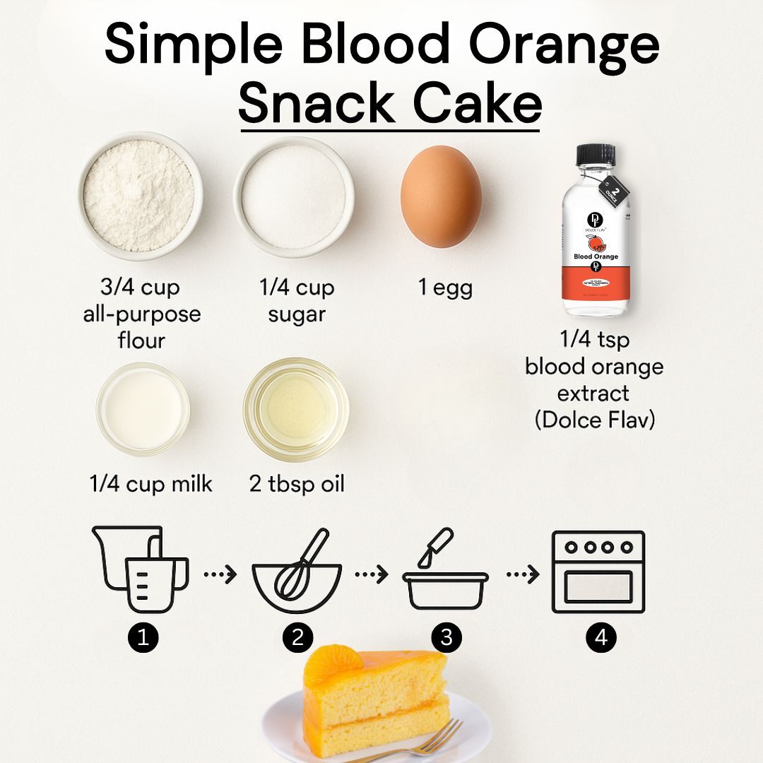 Simple Blood Orange Snack Cake Recipe