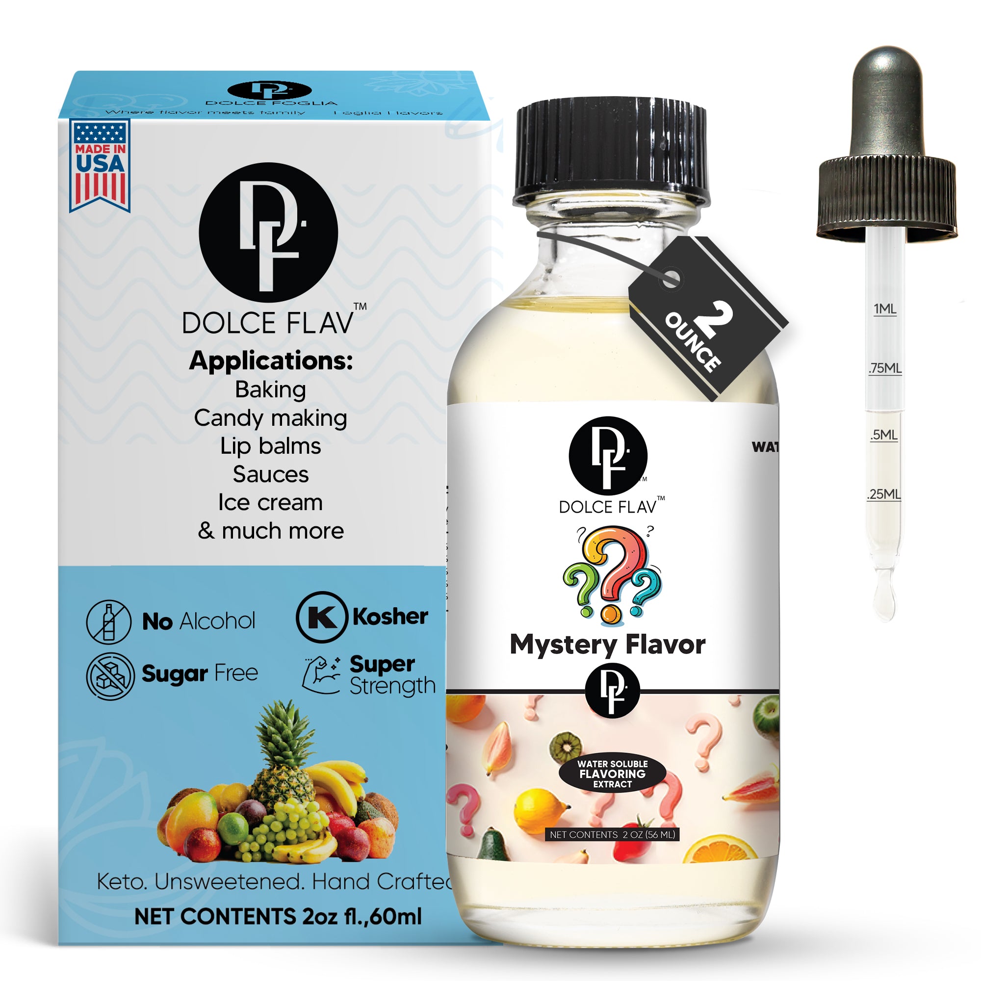Oil Soluble Mystery Flavoring | Surprise Your Guests | Dolce Foglia
