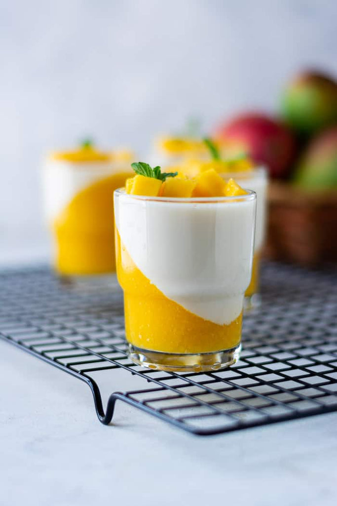 Silky Mango Panna Cotta — Tropical Mango Dessert