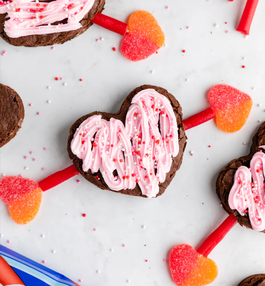Cupid’s Arrow Red Vines Brownies – Festive Licorice-Topped Valentine Treats