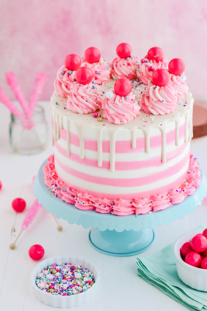 Bubble Gum Layer Cake – Fluffy Reverse‑Creamed Cake with Bubblegum Flavor