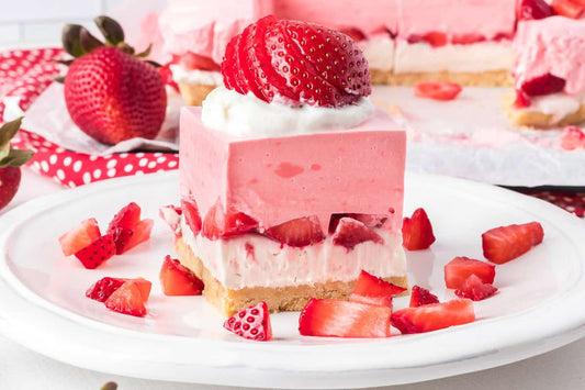 Strawberry Cream Dream Bars with Strawberry Creamsicle Flavor Extract