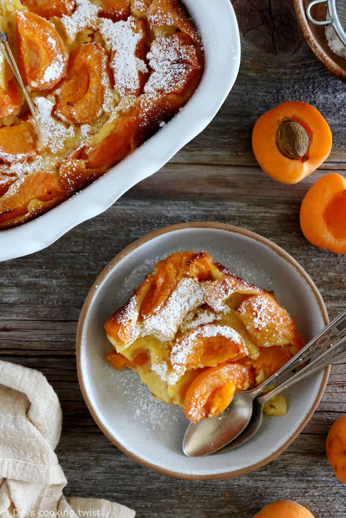Easy Apricot Clafoutis with Apricot Flavor Extract – Classic French Custard Dessert