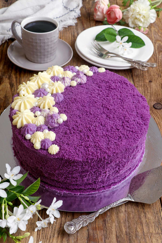 How to Bake Ube Cakes with Natural Flavor