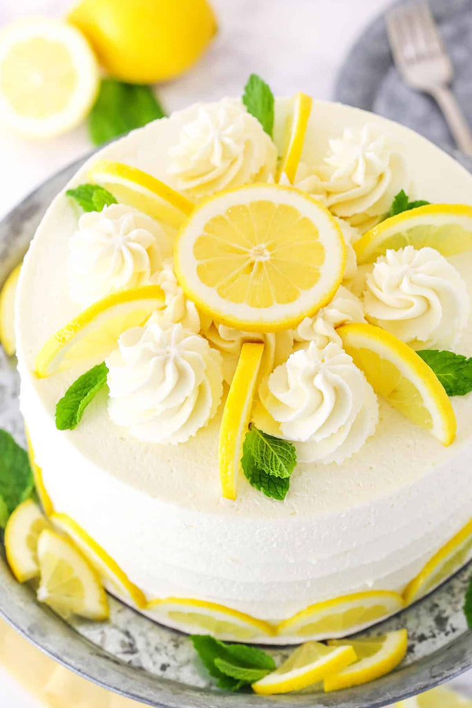 Sunshine Lemon Layer Cake — Naturally Yellow (uses Natural Yellow Food Color — Water-Soluble)