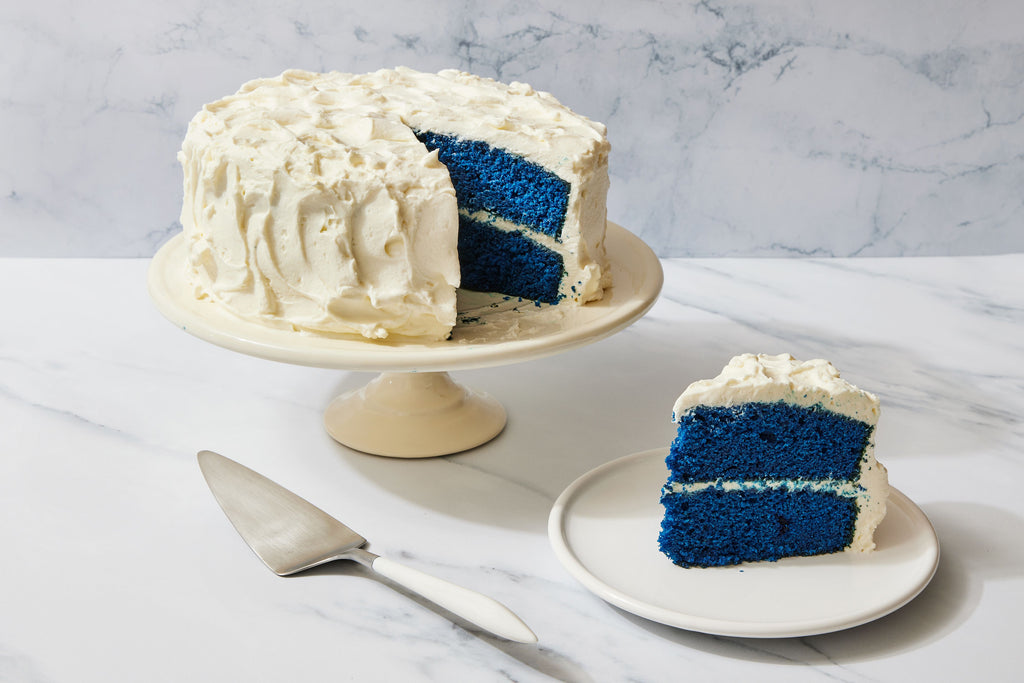 Blue Velvet Layer Cake with Natural Blue Food Color (Water-Soluble Extract)
