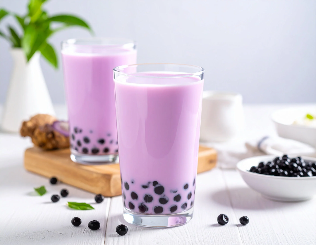 How to Make Ube Milk Tea with Purple Ube Extract