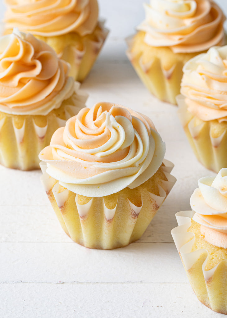 Zesty Oil-Soluble Orange Creamsicle Cupcakes — (Creamsicle Flavoring Extract)