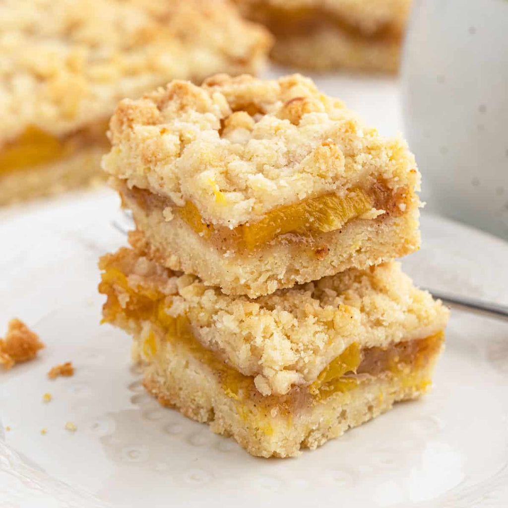 Peach Cobbler Bars