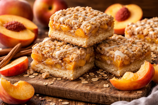 Peach Cobbler Bars