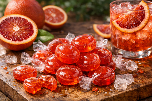 Blood Orange Hard Candy (Bright & Tangy)