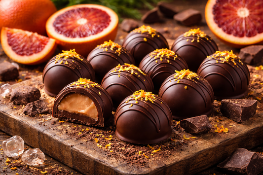 Blood Orange Chocolate Truffles
