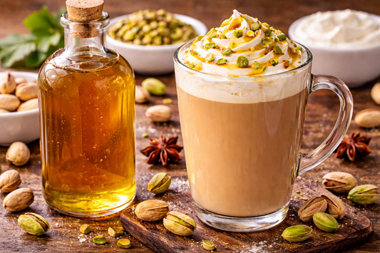 Pistachio Latte & Syrup Combo – Homemade “Starbucks‑Style” Pistachio Syrup + Latte