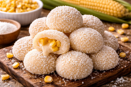 Sweet Corn Mochi Recipe