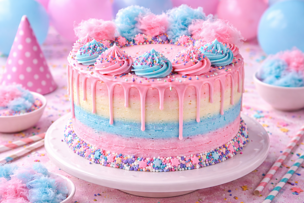 Cotton Candy Cake Recipe for Birthdays
