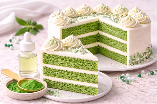 Emerald Dream Green Velvet Cake (with Natural Green Food Color – Water-Soluble Extract)