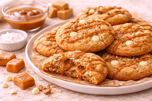 Caramel Swirl Brown Butter Cookies — With Natural Brown Tint