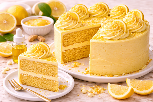 Sunshine Lemon Layer Cake — Naturally Yellow (uses Natural Yellow Food Color — Water-Soluble)