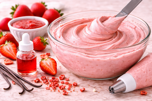 How to Make Strawberry Frosting with Oil Soluble Extract