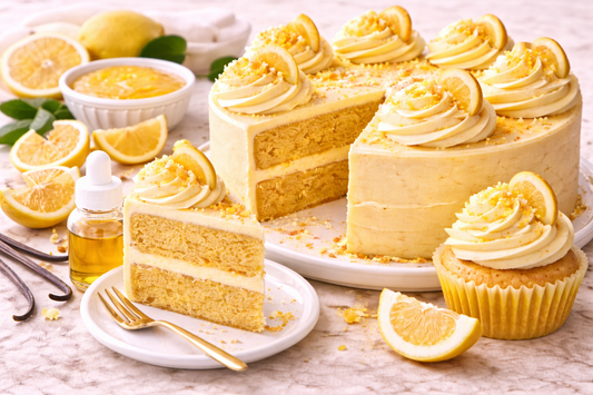 Bright Lemon Cake Recipes with Oil Soluble Flavoring