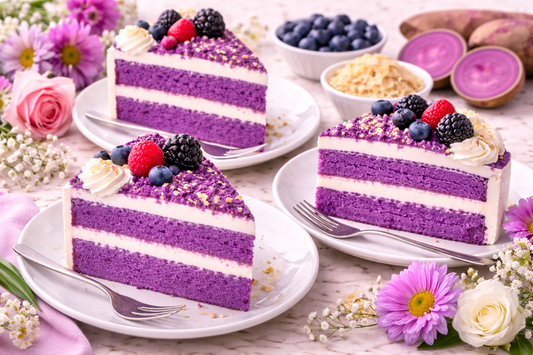 How to Bake Ube Cakes with Natural Flavor