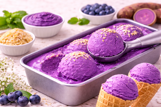Creamy Ube Ice Cream Recipe – No Food Coloring Needed